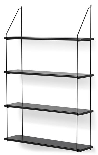Axel - Vägghylla, B 80 cm - Svart