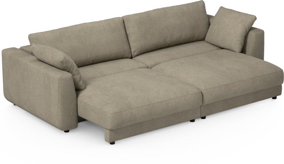 Amie - Bäddsoffa 4-sits - Grå