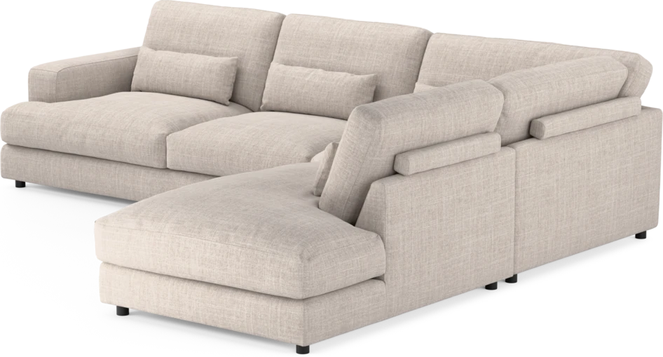 Noma - 3-sits soffa med divan höger - Beige