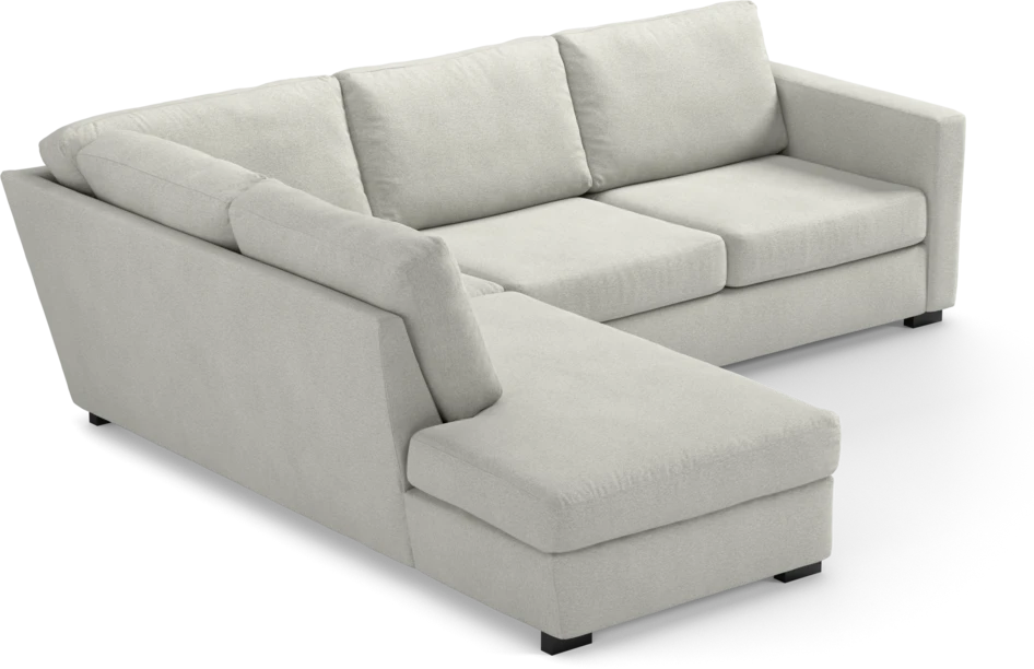 Friday - 2,5-sits soffa med divan vänster - Vit