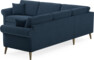 Eden - Hörnsoffa, 2,5+2,5-sits - Blå