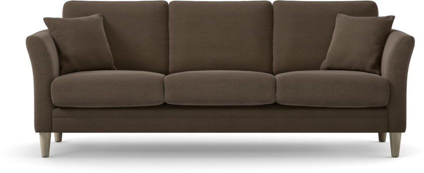 Eden - 3-sits soffa - Brun