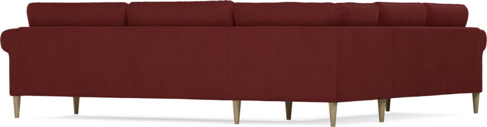 Bridge - Hörnsoffa, 2+3-sits - Röd