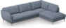 Madison Lux - 3-sits soffa med divan höger - Blå