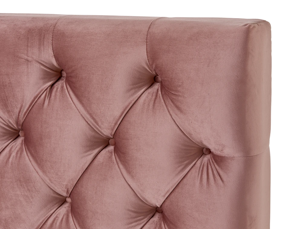 Avon XL pikerad - Sänggavel, B 90-140 cm - Rosa