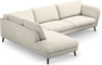 Madison - 3-sits soffa med divan vänster - Vit