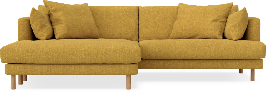 Harper - 4-sits med schäslong XL vänster - Gul