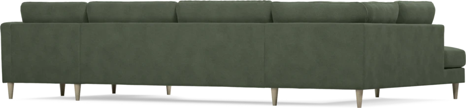 Bridge - 3-sits soffa med divan vänster och schäslong höger - Grön
