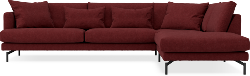 Harper - 3-sits soffa med divan höger - Rosa