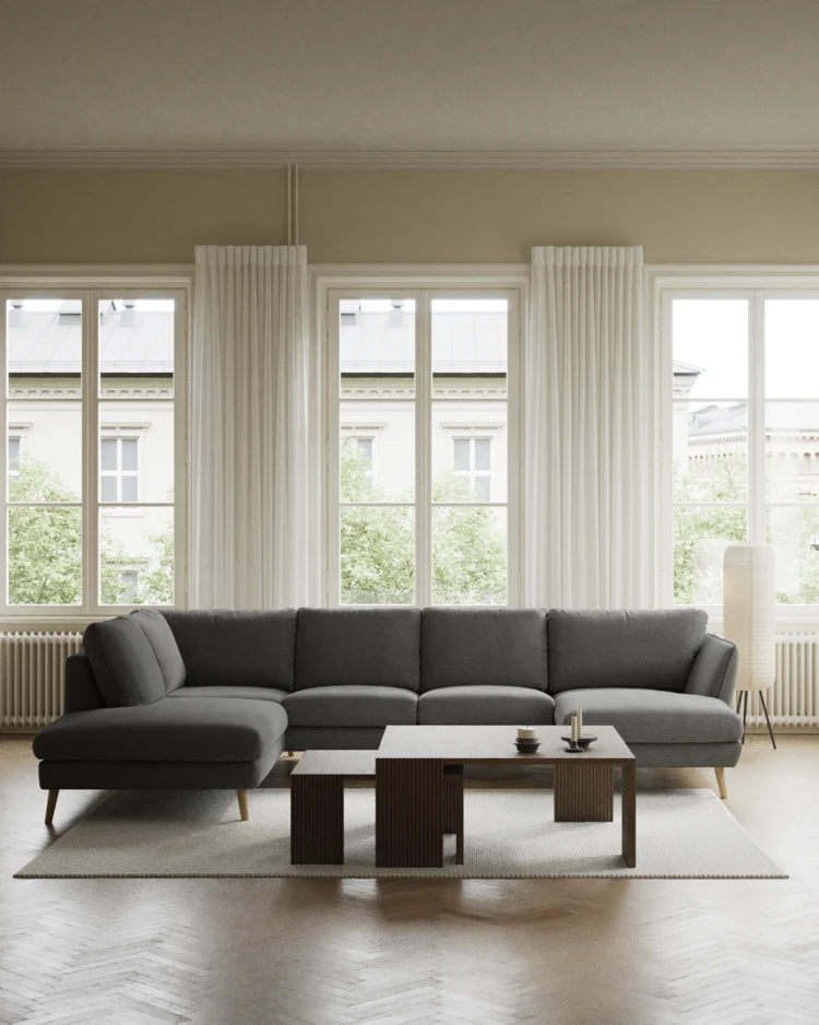 Madison - 2-sits soffa med divan vänster och schäslong höger - inspiration