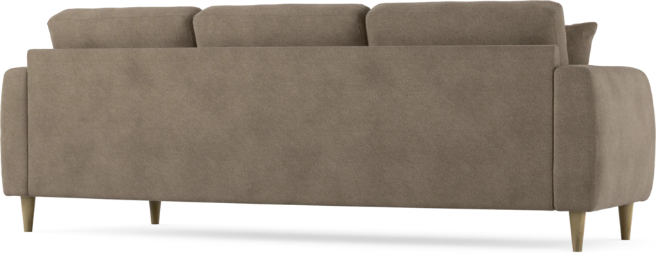 Eden - 3-sits soffa svängd - Brun