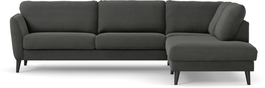 Bridge - 3-sits soffa med divan höger - Grå