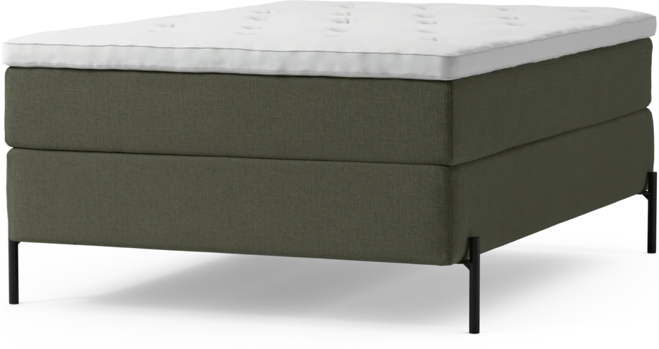 Delux Exclusive - Kontinentalsäng, enkelsäng 140 cm med bäddmadrass och sängben