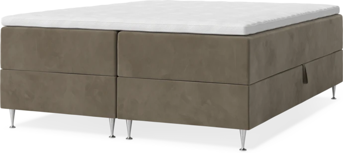 New York, Förvaringssäng, dubbelsäng med bäddmadrass, sängben och sängben