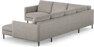 Madison Lux - Hörnsoffa med schäslong höger - Grå