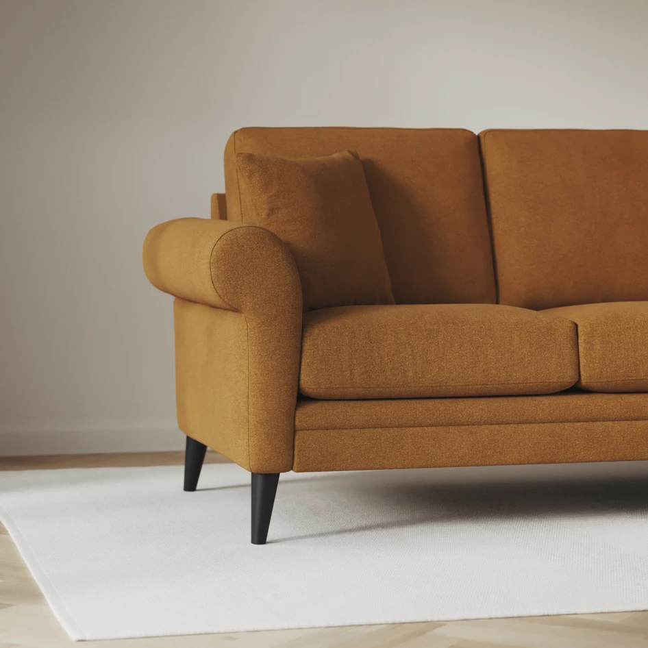 Eden - 2,5-sits soffa svängd - Gul