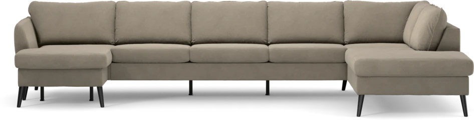 County - 4-sits soffa med schäslong vänster och divan höger - Beige