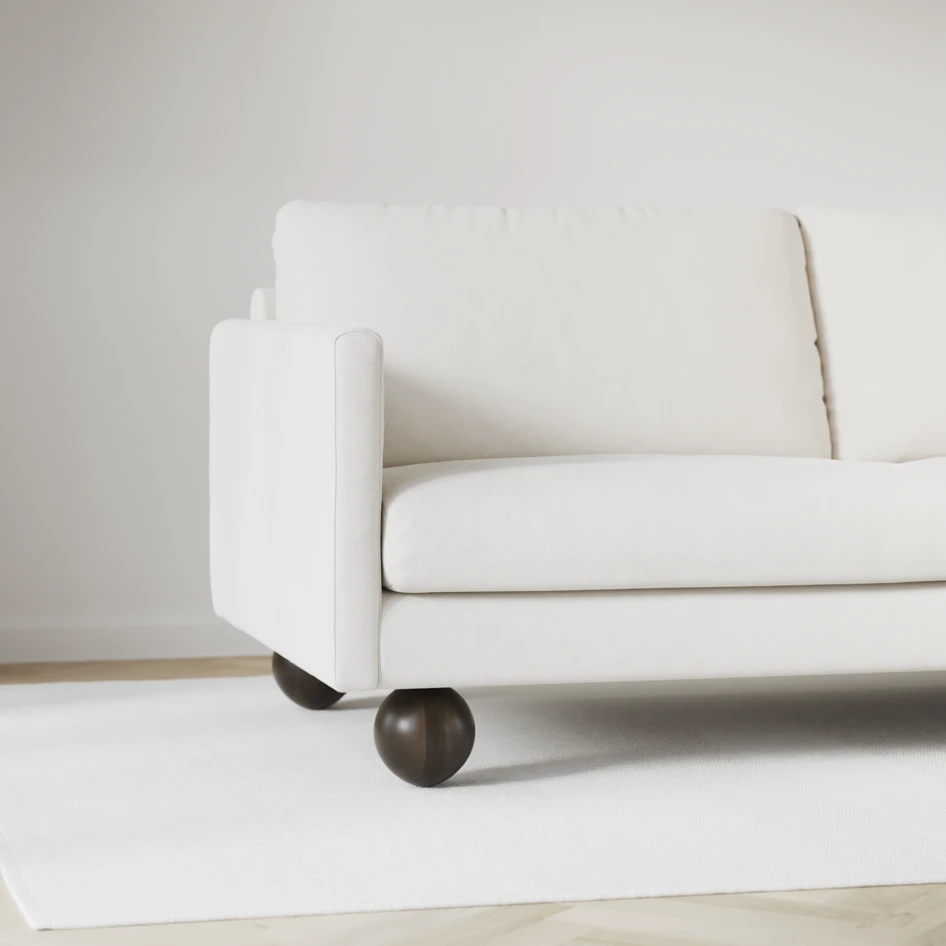 Madison - 2-sits soffa med divan vänster och schäslong höger - Vit