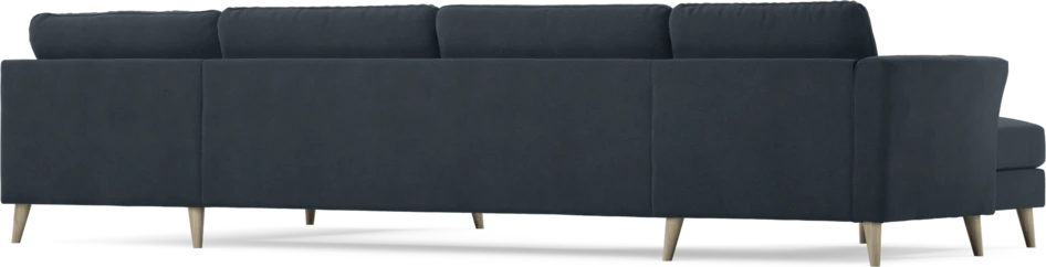 Bridge - 3-sits soffa med schäslong vänster och divan höger - Blå