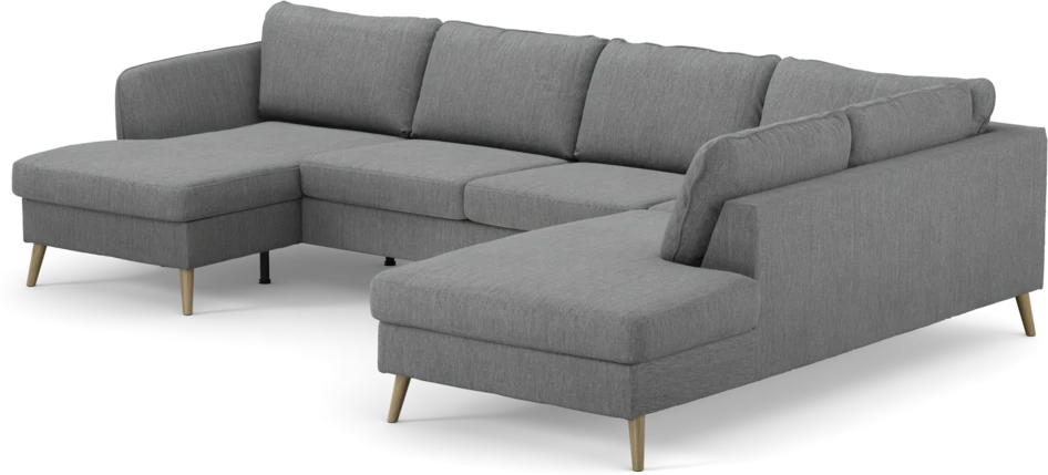 County - 3-sits soffa med schäslong vänster och divan höger - Grå