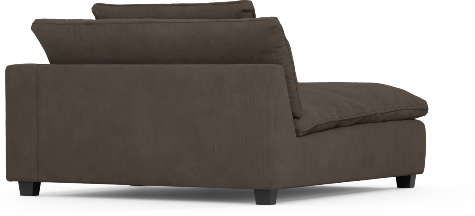 Bellora - Schäslong XL med armstöd höger - Brun