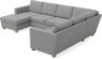 Friday - Hörnsoffa, 3+2-sits med schäslong vänster - Grå