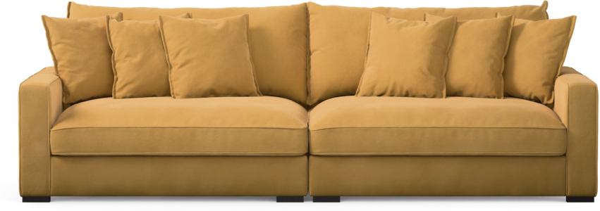 Rossi - 4-sits soffa - Gul