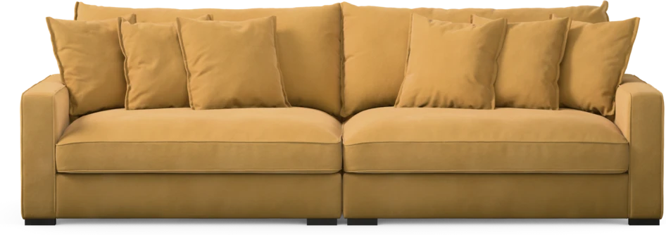 Rossi - 4-sits soffa - Gul