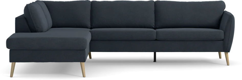 County - 2,5-sits soffa med divan vänster - Blå