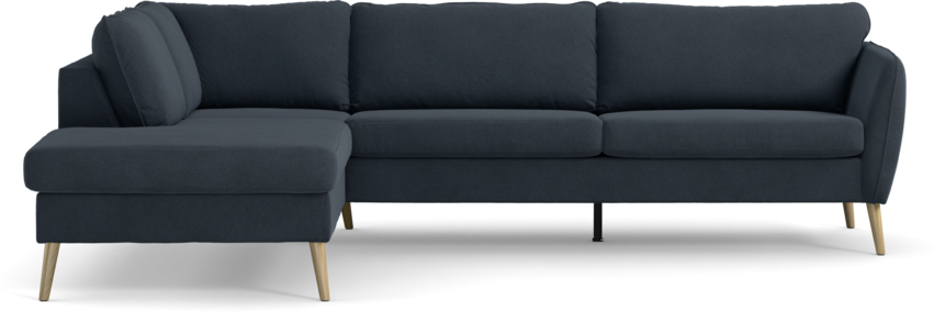 County - 2,5-sits soffa med divan vänster - Blå