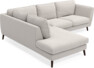 Madison - 2-sits soffa med divan vänster - Grå