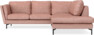 Madison - 2-sits soffa med divan höger - Röd