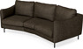 Madison - 3-sits soffa svängd, 70 cm - Brun