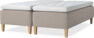 Delux Dream - Ramsäng, dubbelsäng med bäddmadrass - Beige