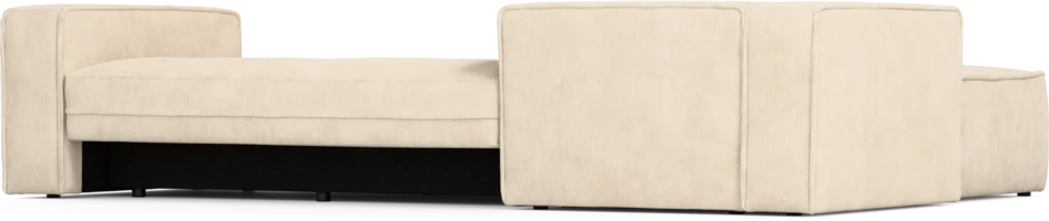 Ide - Bäddsoffa 3-sits med schäslong vänster - Beige