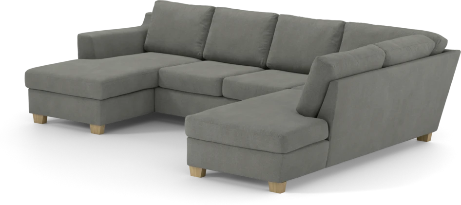 Friday - 3-sits soffa med schäslong vänster och divan höger - Grå