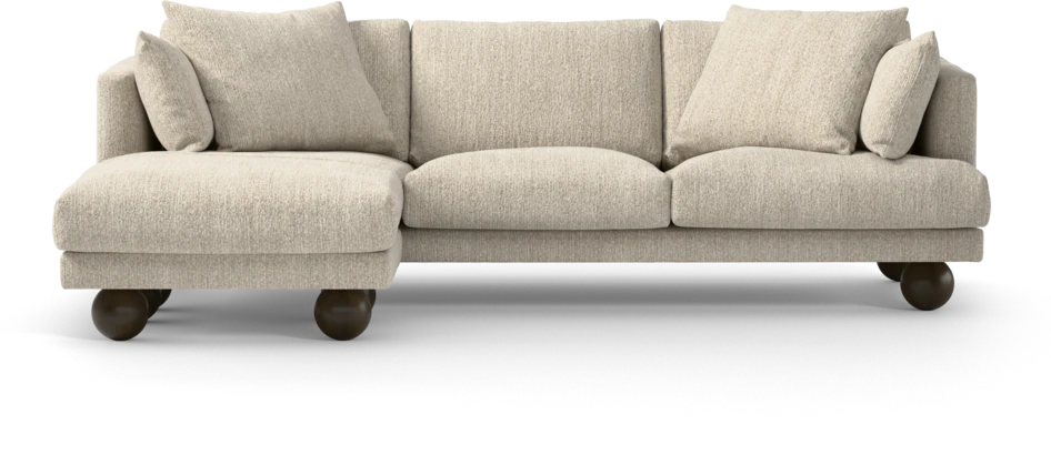 Harper - 4-sits med schäslong vänster - Beige