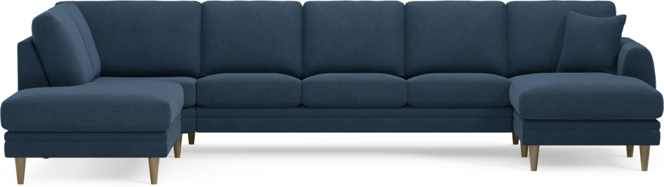 Eden - 3-sits soffa med divan vänster och schäslong höger - Blå