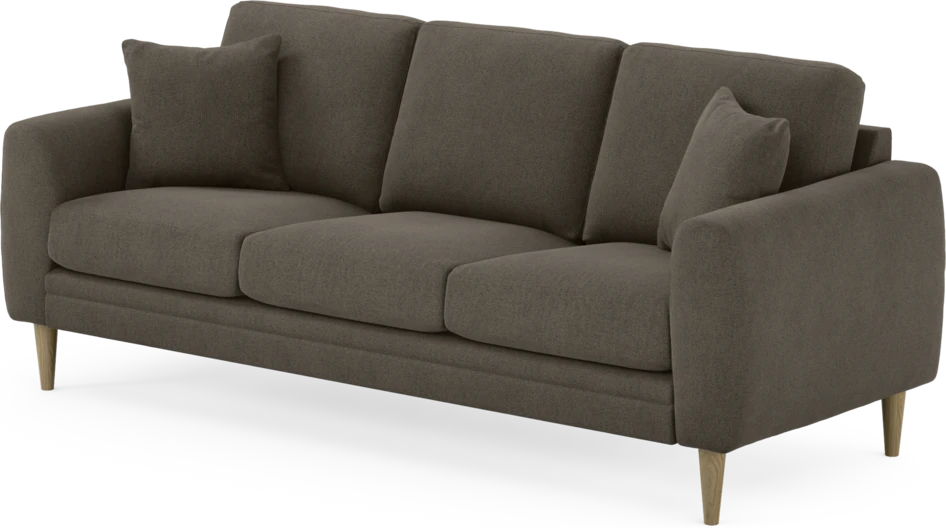 Eden - 3-sits soffa - Brun