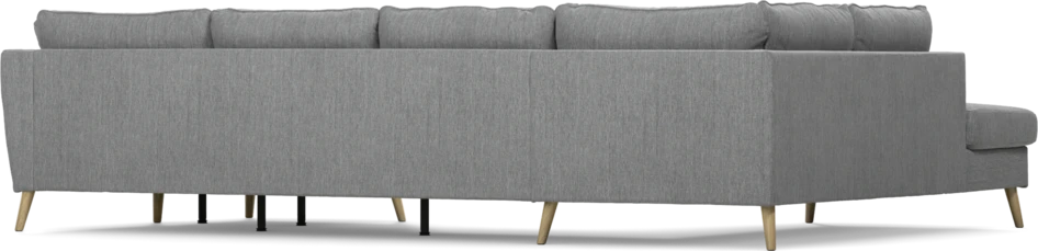 County - 3-sits soffa med divan vänster och schäslong höger - Grå