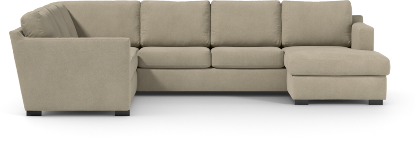 Friday - Hörnsoffa, 2+3-sits med schäslong höger - Beige