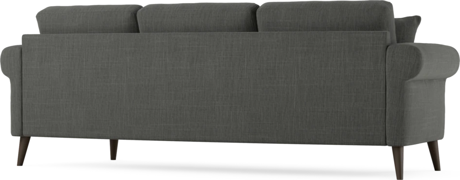 Eden - 3-sits soffa svängd - Grå