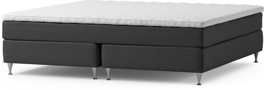 Delux Sense - Kontinentalsäng, dubbelsäng med bäddmadrass och sängben