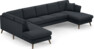 Eden - 3-sits soffa med divan vänster och schäslong höger - Blå