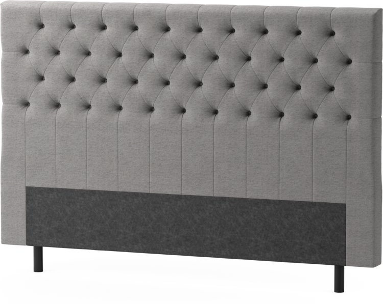 Delux Pikerad XL - Sänggavel, 90-210 cm - Grå