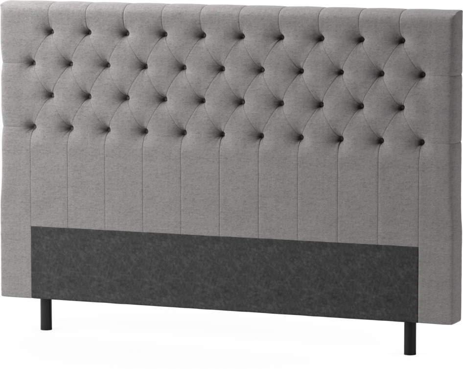 Delux Pikerad XL - Sänggavel, 90-210 cm - Grå