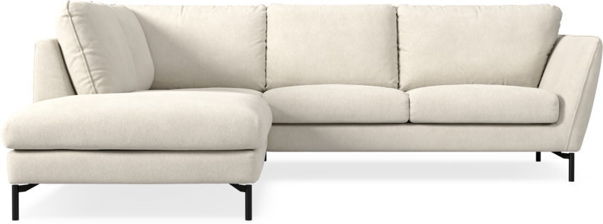 Madison Lux - 2-sits soffa med divan vänster - Vit