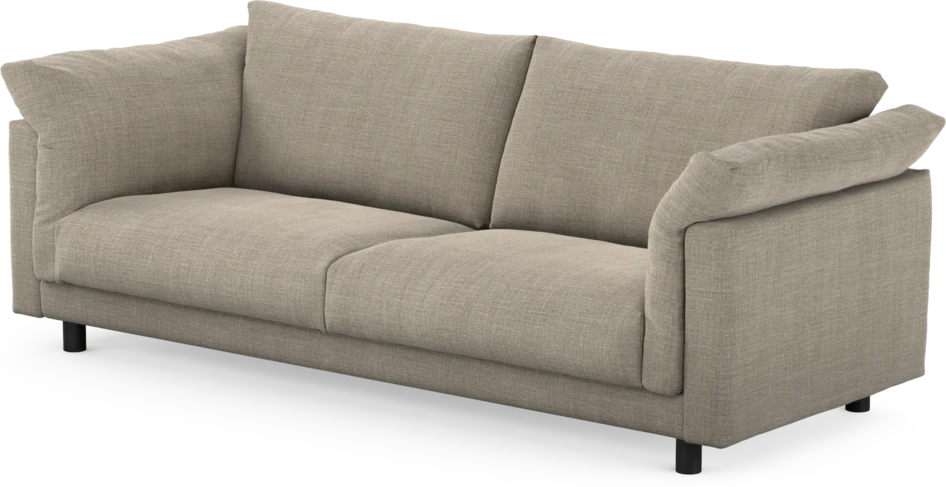 Cherrie - 3-sits soffa, fast klädsel - Beige