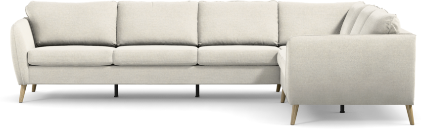 County - Hörnsoffa, 3+2-sits - Vit