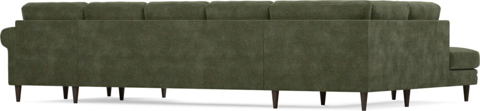 Eden - 3-sits soffa med divan vänster och schäslong höger - Grön